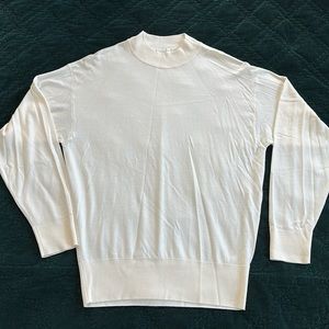 The Row Taryn Sweater in Ivory, Size Large